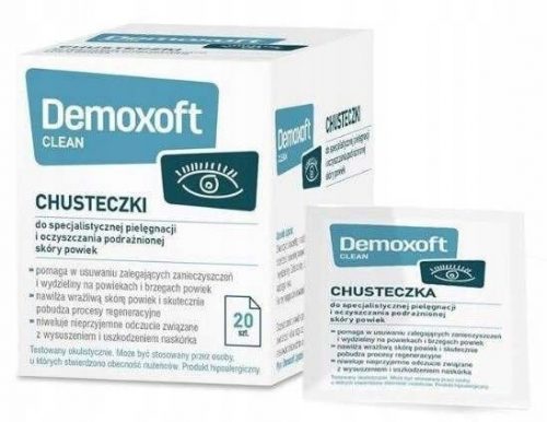  Demoxoft Clean maramice za njegu i čišćenje kapaka 20 kom.