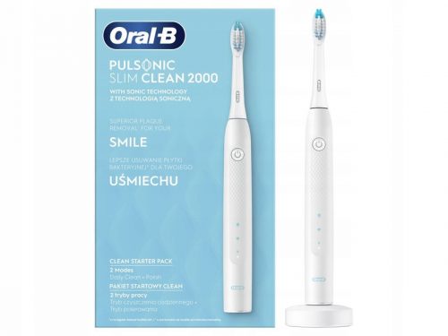  Oral-B Pulsonic Slim Clean 2000 električna četkica za zube, bijela