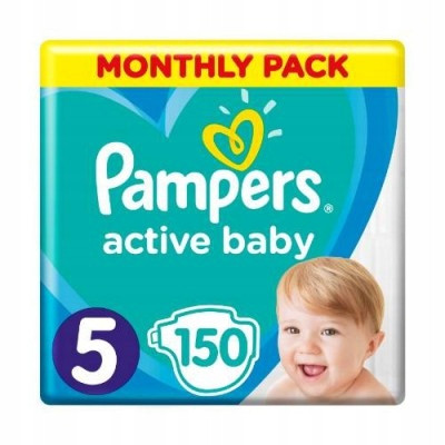  PAMPERS ACTIVE BABY 5 PELENE ZA DJECU 11-16kg AKCIJA 150 kom.