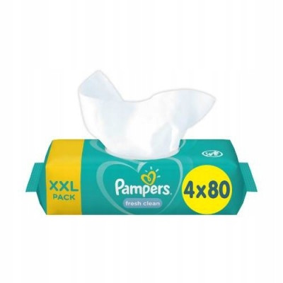  PAMPERS FRESH CLEAN vlažne maramice 320 komada (4 x 80 komada)