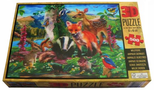  Puzzle 500 3D Howard Robinson DIVLJE ŽIVOTINJE