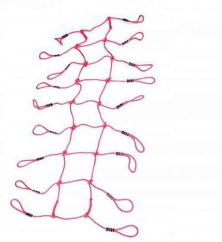  Allforbaby 3056 mreža za penjanje, crvena, 200x75 cm