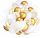  COMMUNION Baloni Confetti Gold White Hearts 35 kom.