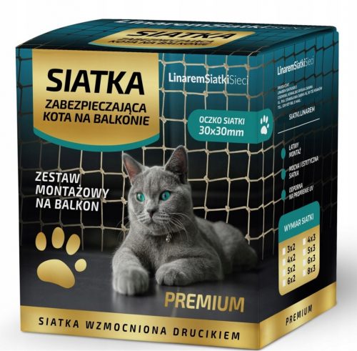  SET MREŽA I ŽICA ZA MAČKE ZA BALKON 4x3