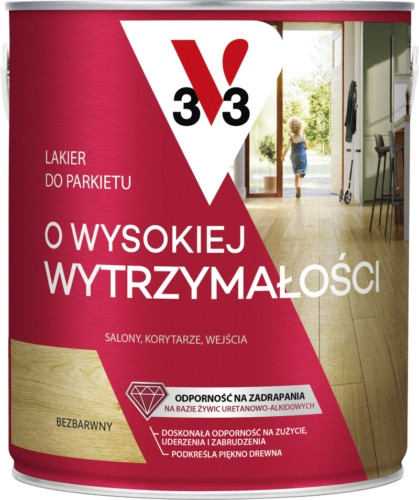  V33 lak za parket, bezbojni, sjajni, 5 l