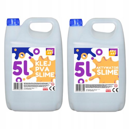  Set PVA LJEPILA za SLIME 5 LITARA + AKTIVATOR 5L