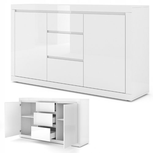  Bim Furniture Bello Bianco III komoda 150 x 40 x 89 cm bijeli sjaj