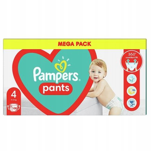  Pampers Pants pelene Veličina 4 108 kom.