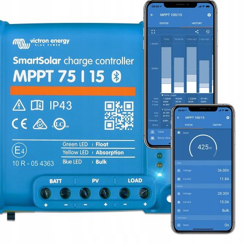  Solarni regulator punjenja Victron Energy SCC075015060R 15 A 10 mA