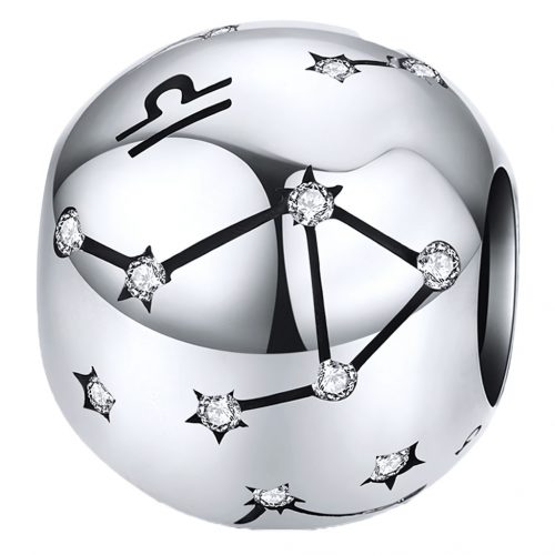  CHARMS srebro 925 ZODIAC SIGN VAGA perle