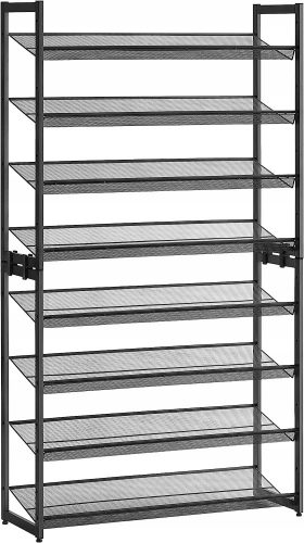  Songmics ormarić za cipele 92,51 x 163,6 x 30,71 cm nijanse sive