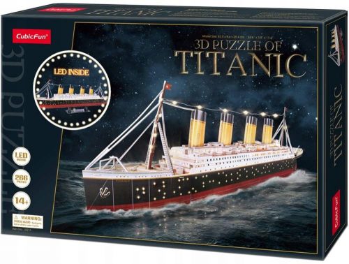  3D puzzle Cubic Fun LED Titanic 266 kom.