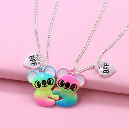  BFF FRIENDSHIP NECKLACE magnet TEDDY BEARS LANCI Medo