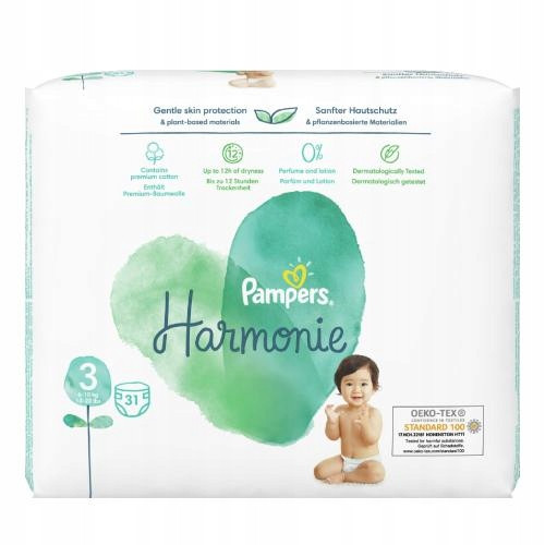  PAMPERS Harminie pelene _ veličina 3 6-10kg _ 31 kom.