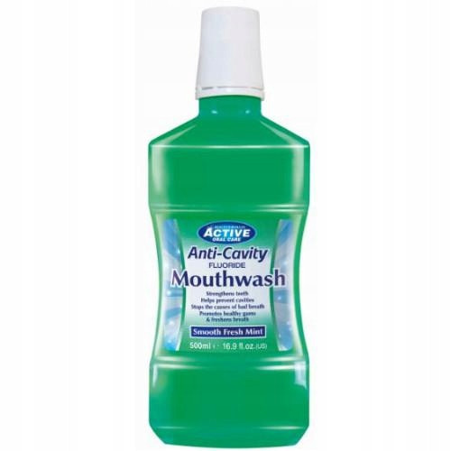  FORMULE LJEPOTE Active Oral Care Fluoride Mouthwash vodica za ispiranje usta s fluorom Fresh Mint 500 ml