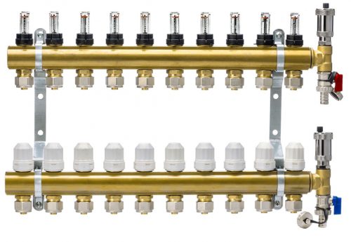  Mesingani razdjelnik 10 krugova s PEX16 adapterima