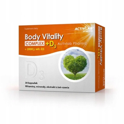  Dodatak prehrani Activlab Body Vitality Complex + D3 kapsule 30 kom.