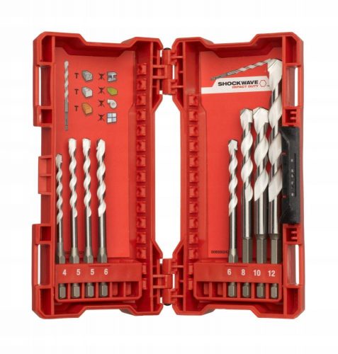  Set univerzalnih bušilica Milwaukee 4932471112 4-12 mm 8 kom.