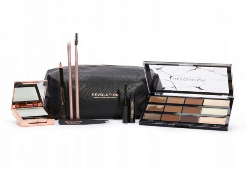  Makeup Revolution Brow Shaping Kit With Bag Gift Set - poklon set