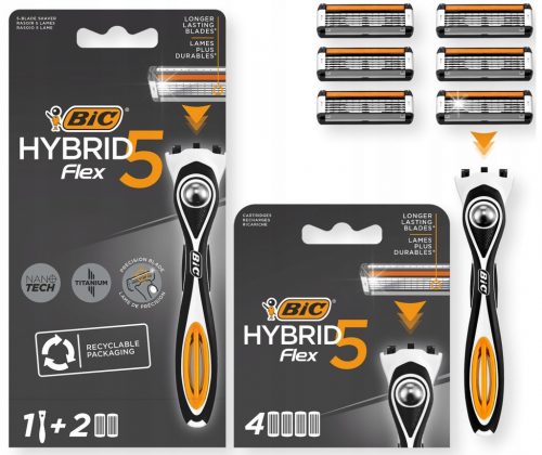  BIC Hybrid 5 Flex brijač + 6 uložaka