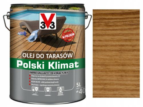  V33 Poljsko ulje za terase Klimat Dąb 5 l