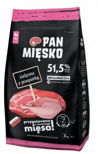  Pan Meso teletina sa prepelicama 3kg za štence