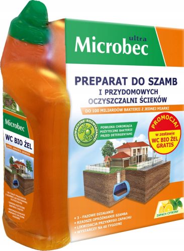  Microbec preparati za uklanjanje neugodnih mirisa za septičke jame, 2 kom.