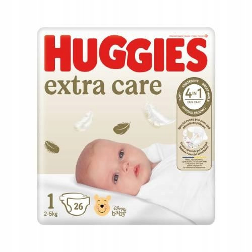  HUGGIES Extra Care 1 Pelene 2-5 kg, 26 kom