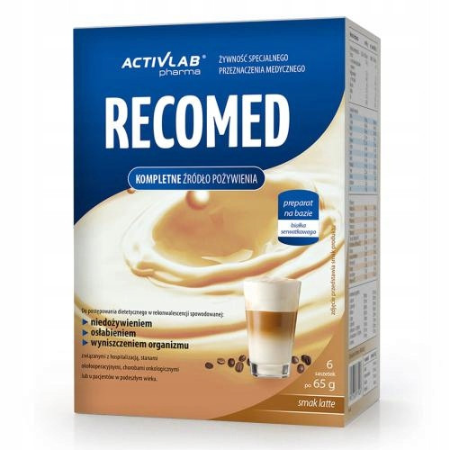  Medicinska hrana Activlab Recomed vrećice okusa latte 6 x 65 g