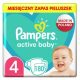  Pampers Active Baby pelene, veličina 4, 180 komada, veliko pakiranje