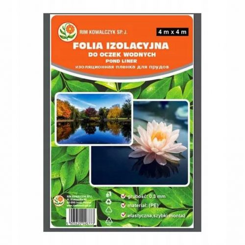  Folija za ribnjake, polietilen, 4 x 4 m