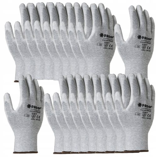  Proof rukavice ESD CARBON PROOF GLOVES veličina 9 - L 10 pari