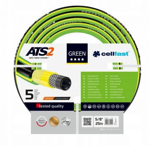  Vrtno crijevo 5/8 25 metara 15-110 ATS Green Cellfast