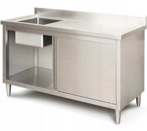  GASTRONOMSKI RADNI STOL, BAZEN, INOX SUDOPER, 150 CM