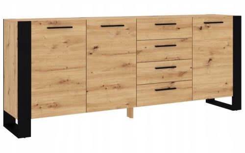  Bim Furniture Nuka komoda 197 x 45 x 87 cm mat artisan hrast