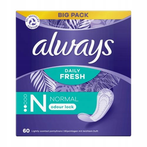  Ulošci za gaćice Always Dailies Normal Fresh & Protect, 60 komada