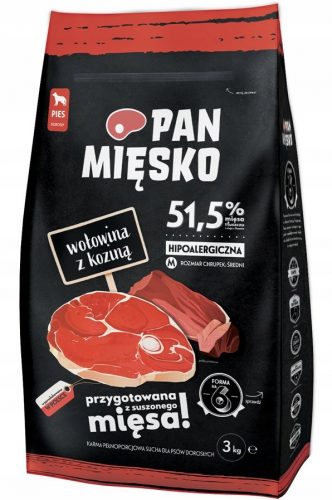  Pan Mięsko hrana za pse, govedina i koza, 9kg