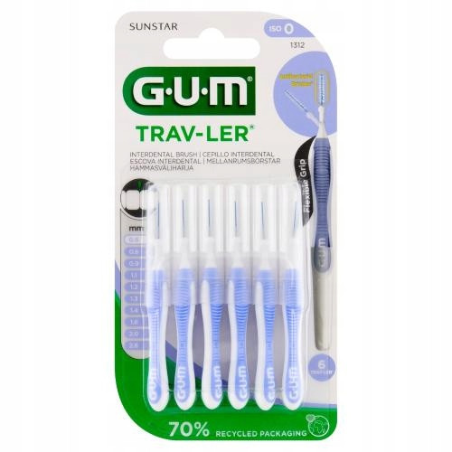  GUM TRAV-LER interdentalne četkice 6 kom. ljubičasta