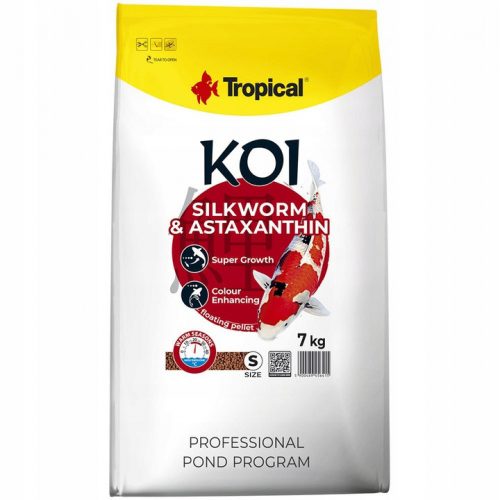  Tropical Koi Silkworm & Astaxanthin hrana za ribe 7 kg