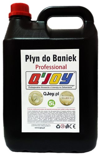 Tekućina za mjehuriće od sapunice - 5L - QJoy Professional