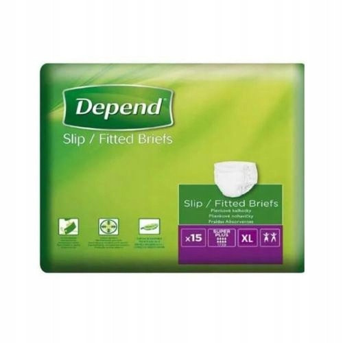  DEPEND SLIP Super Plus veličina XL Pelene za odrasle, 15 kom.