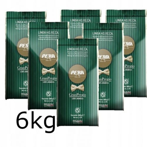  Kava u zrnu 100% Arabica Pera Gran Pregio Talijanska 6kg