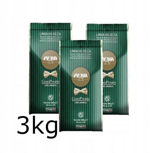  Pera Gran Pregio kava u zrnu 100% Arabica Talijanski set 3kg