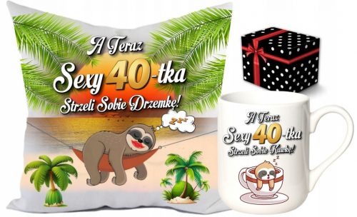  Set jastuka i šalica za 40. rođendan Epic Mugs 3 kom.