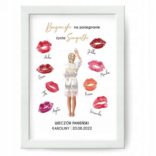  BRIDGE PARTY okvir za lip print PLAKAT A4