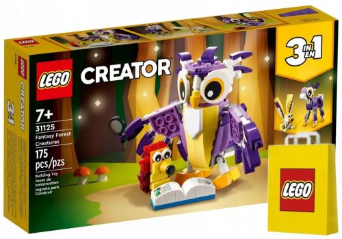  LEGO Creator 3 u 1 31125 Fantastična šumska bića + LEGO papirnata vrećica