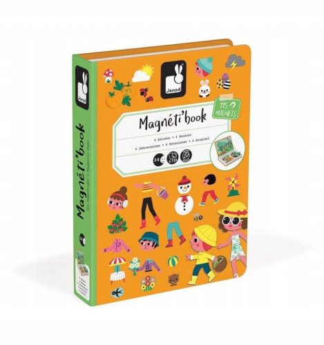  Janod Magnetic Blocks Magnetibook Magnetic Puzzle 119 kom.