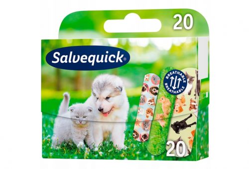  Orkla Care Salvequick Animals vodootporni flasteri za djecu, 20 kom.