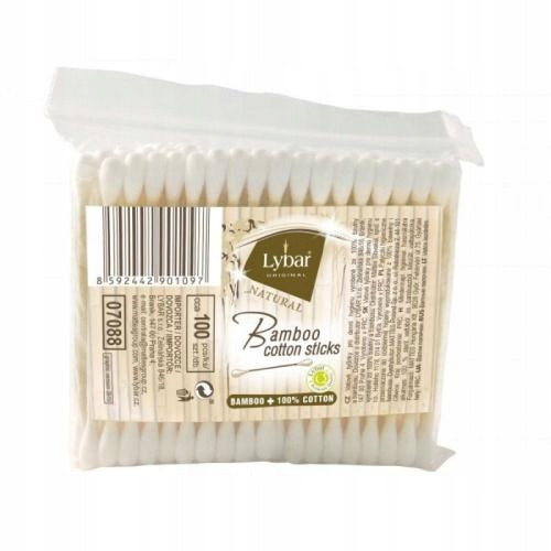  MATTES Lybar Bamboo Natural Cotton Sticks Bambus štapići 3x pakiranje od 100 komada