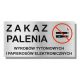  ZNAK ZABRANJENO PUŠENJE Aluminij 20x10 cm UV